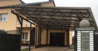 Прямые навесы из поликарбоната Боровичи, цена от 3685 руб.
