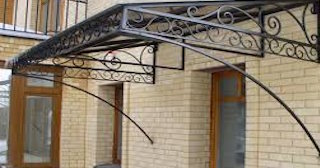 Кованные навесы к дому в Боровичах по доступной цене | НавесыБрв от 2076 рублей